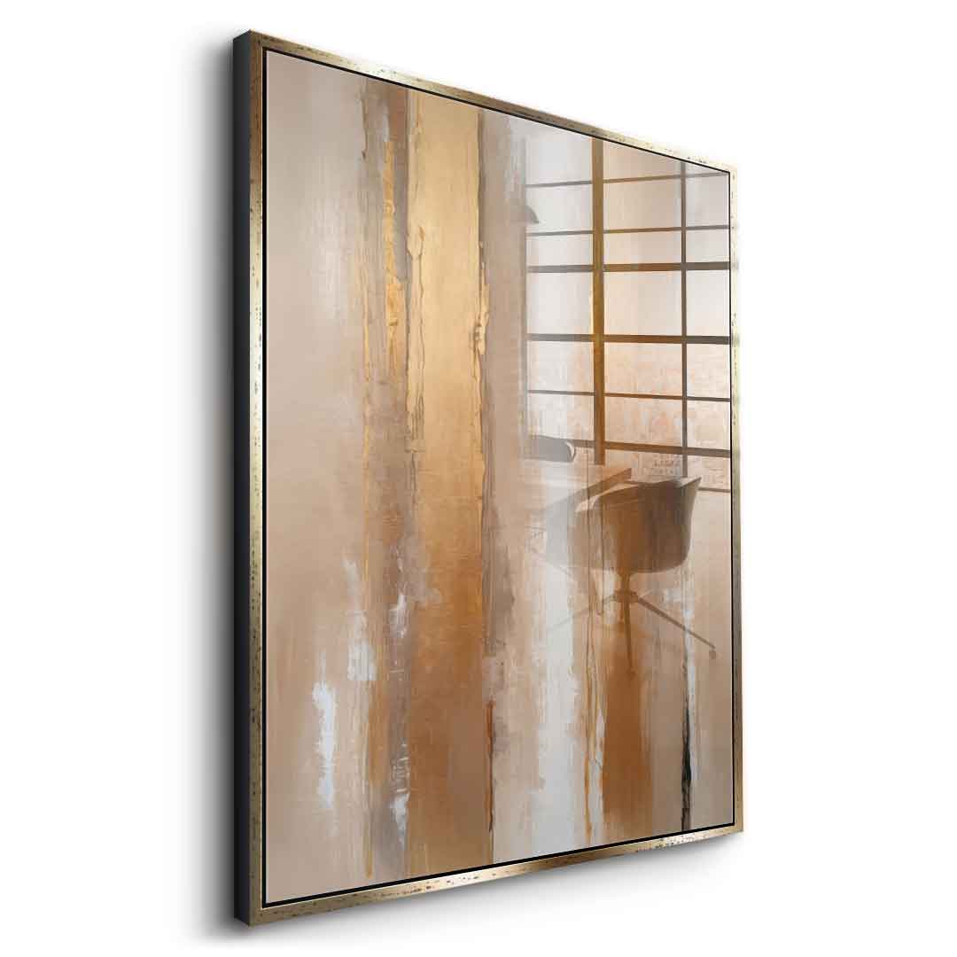 Stripes in Soft Neutrals - Acrylic Glass