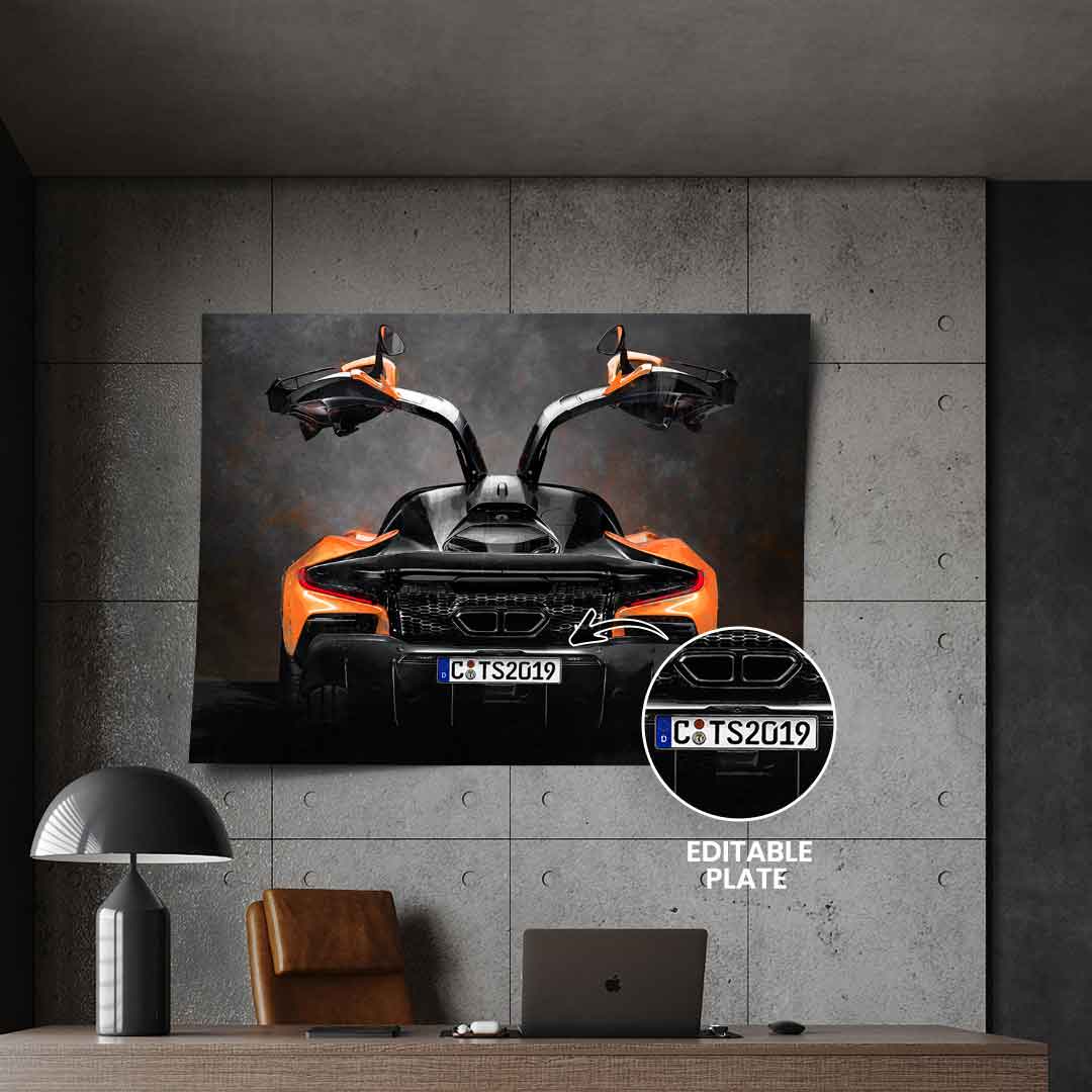 Mclaren Backside - Poster - Personalisierbar