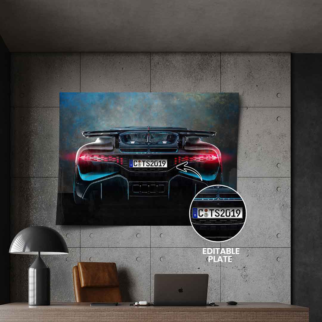 Bugatti Backside - Poster - Personalisierbar