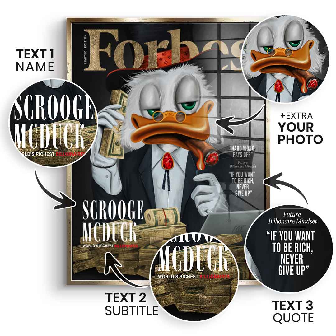 Customizable Billionaire Duck - Gold Leaf