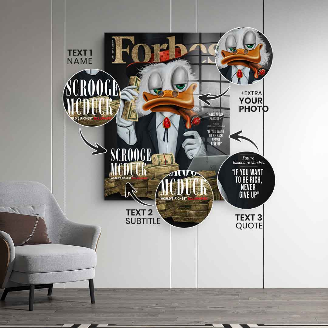 Customizable Billionaire Duck - Gold Leaf
