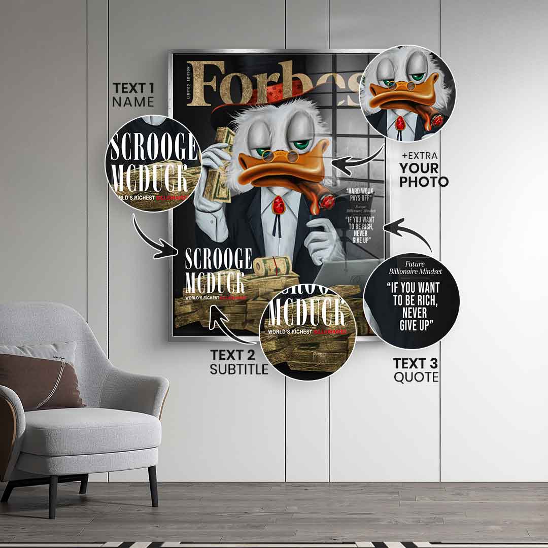 Customizable Billionaire Duck - Gold Leaf