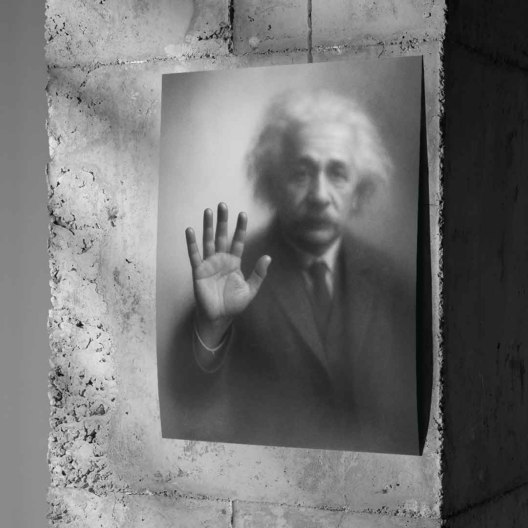 Sylwetka Einsteina – plakat