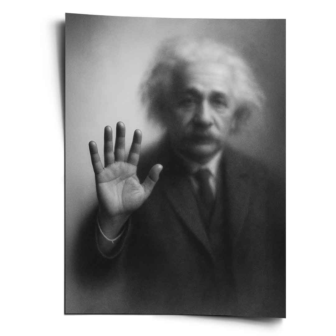 Sylwetka Einsteina – plakat