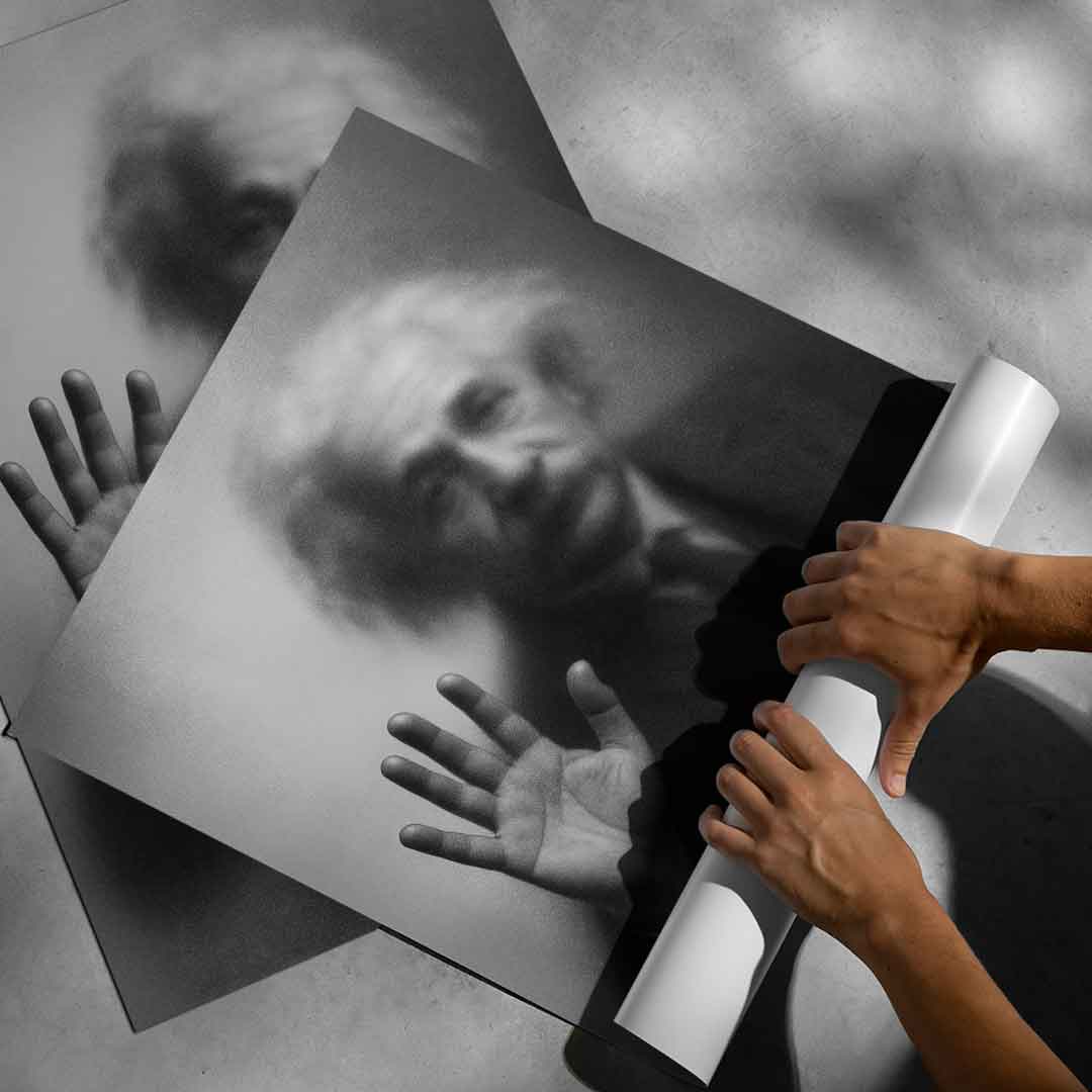 Sylwetka Einsteina – plakat