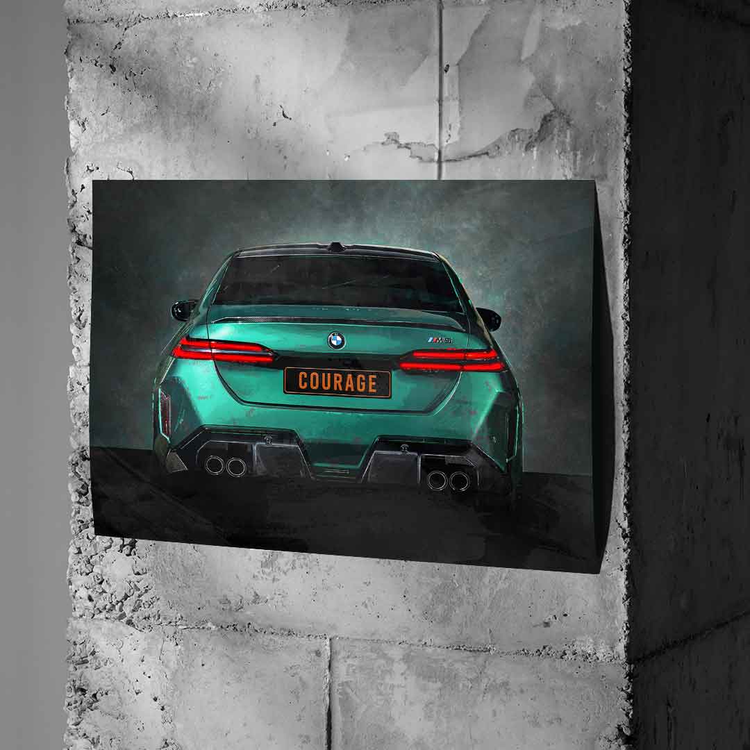 BMW M5 Backside - Poster