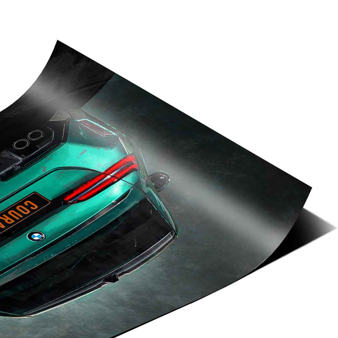BMW M5 Backside - Poster