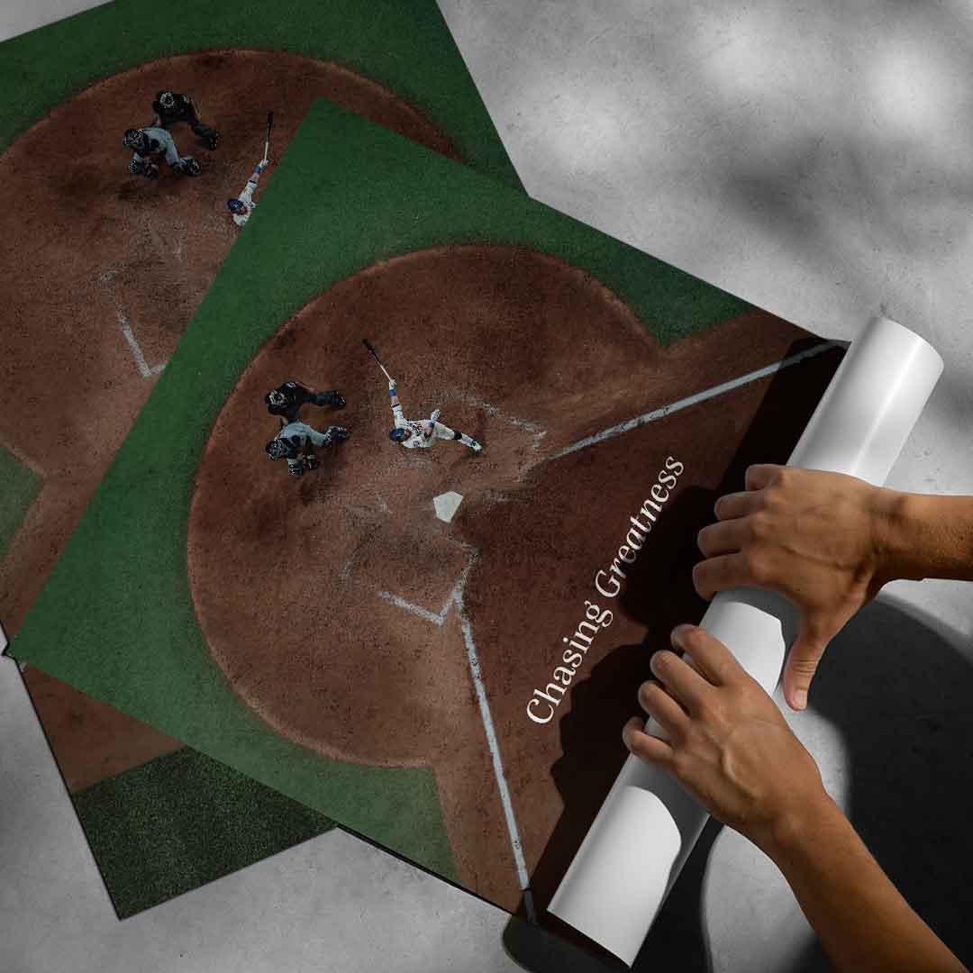 W pogoni za wielkością #Baseball – Plakat