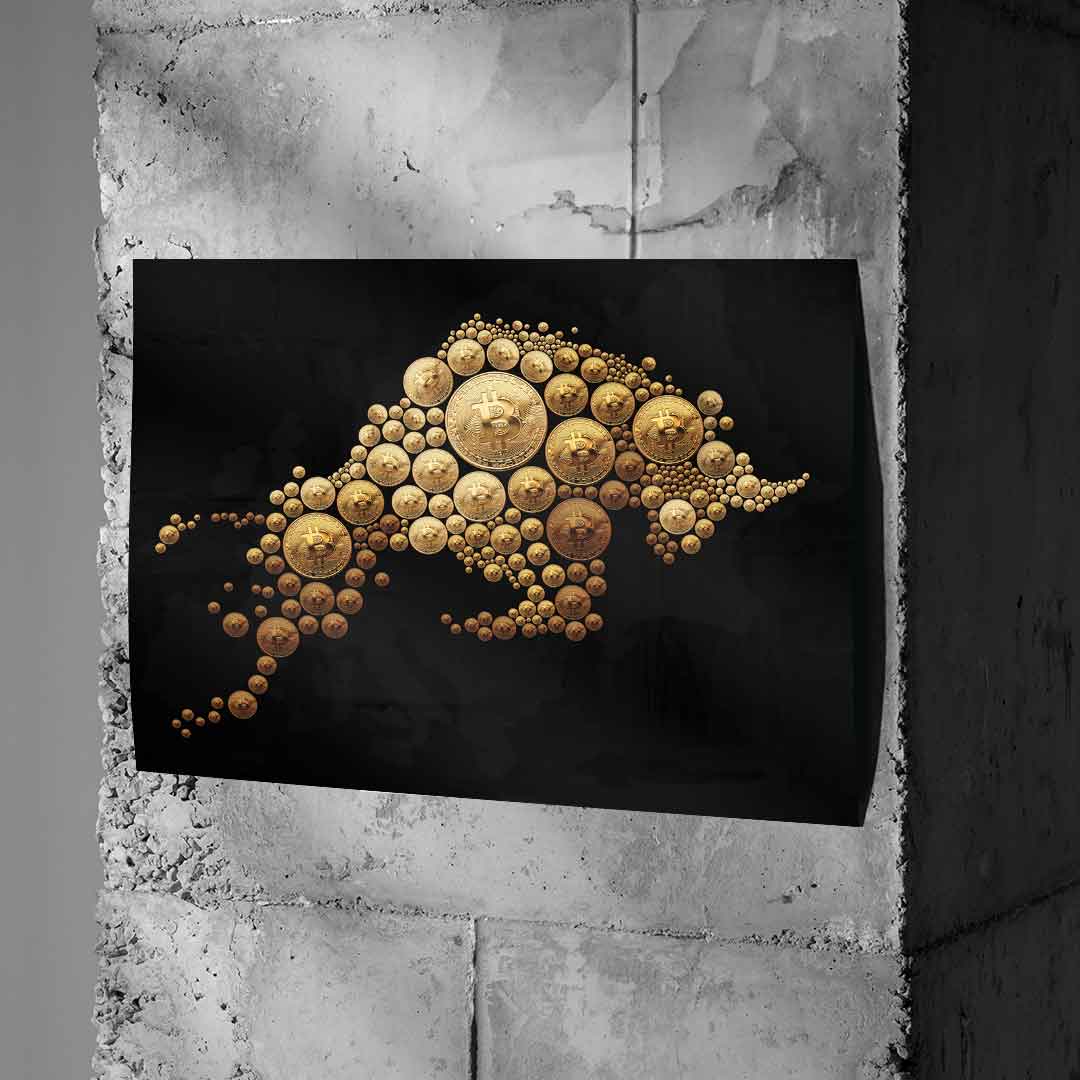 Bitcoin byk - plakat