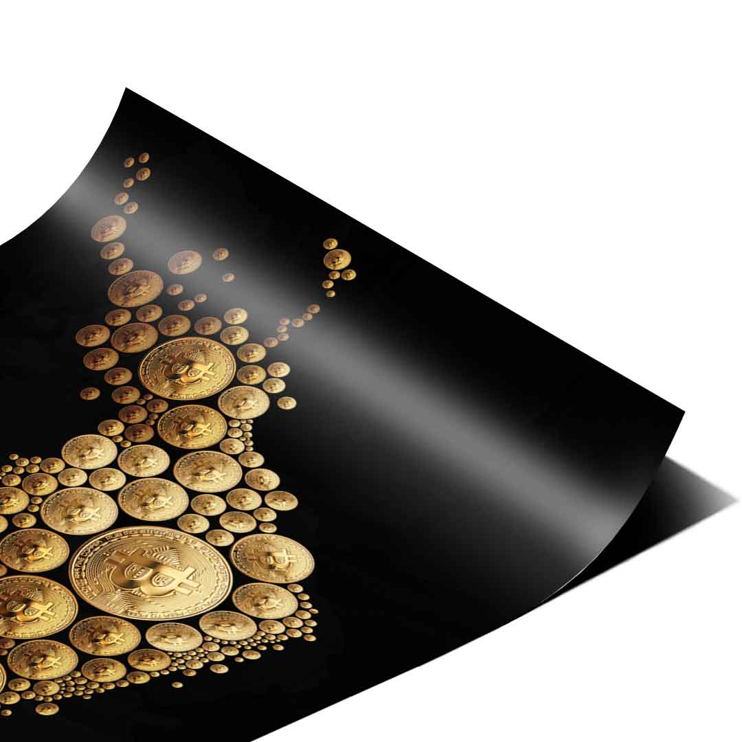 Bitcoin byk - plakat
