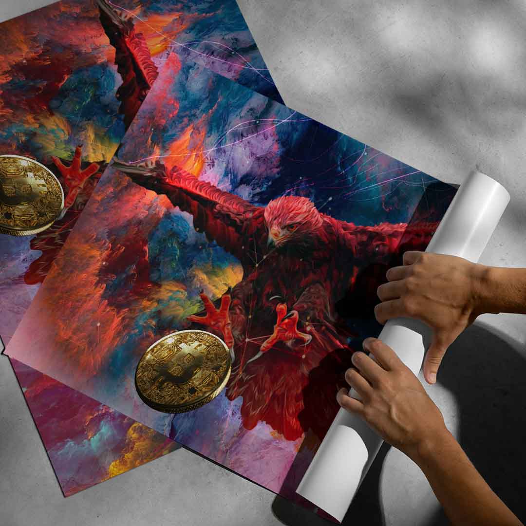 Bitcoin Eagle - Plakat