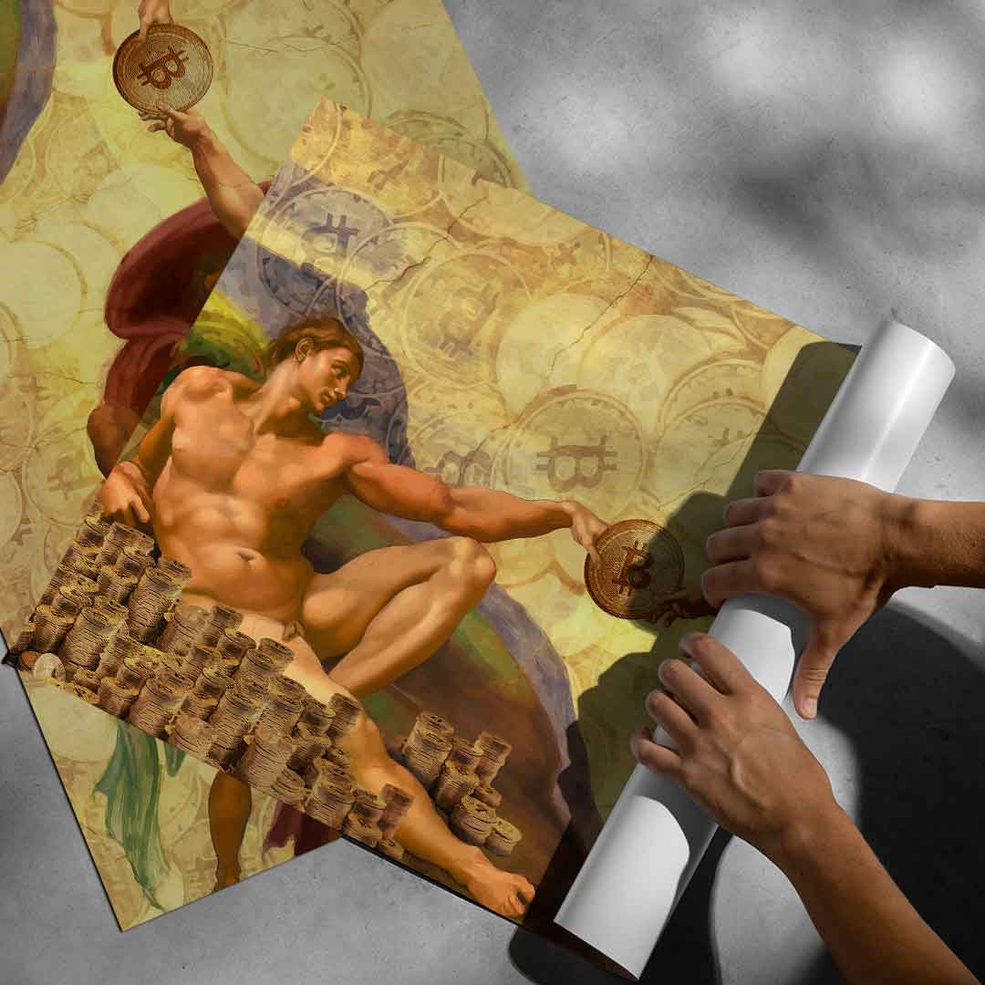 Bitcoin God - Plakat