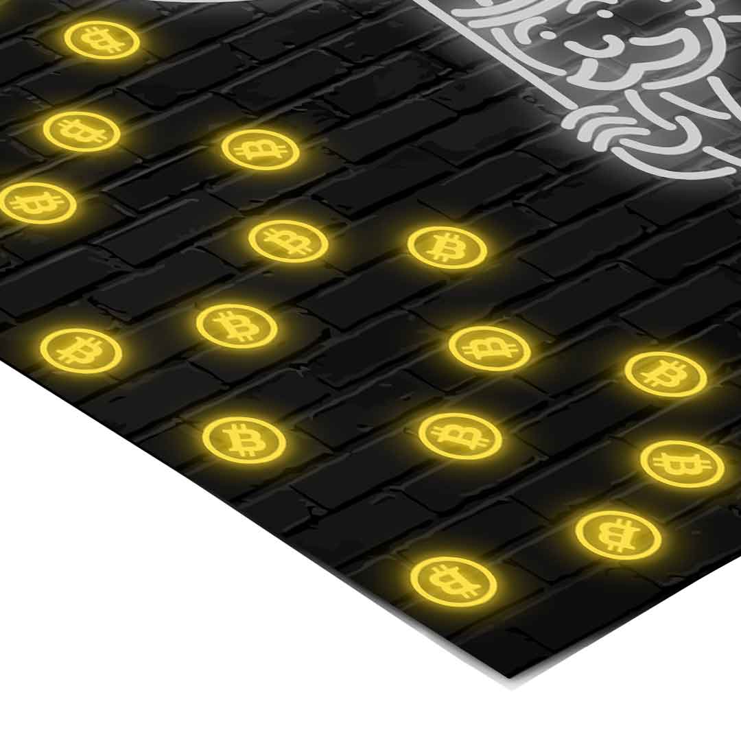 Deszcz Bitcoina - Plakat