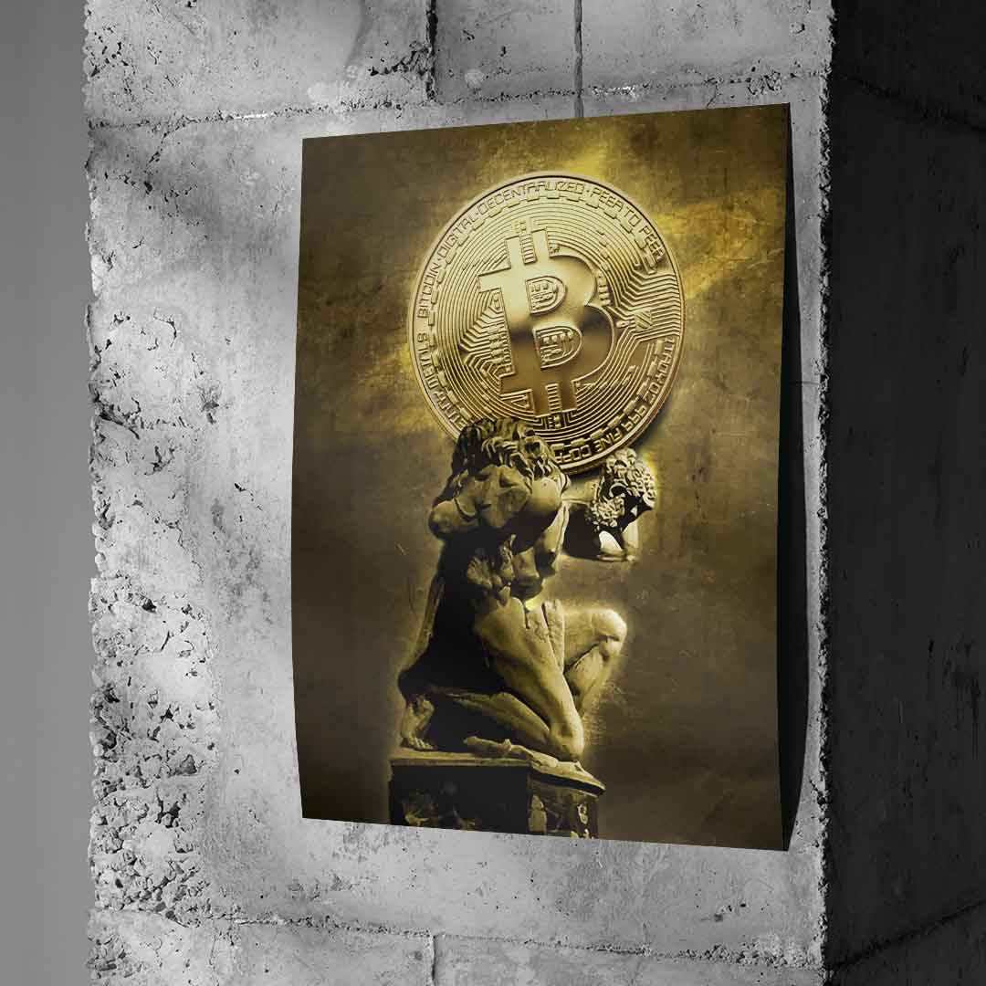 Statua Bitcoina - Plakat