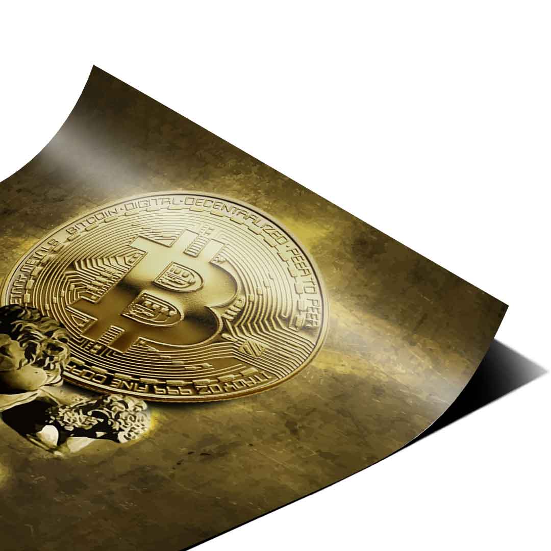Statua Bitcoina - Plakat