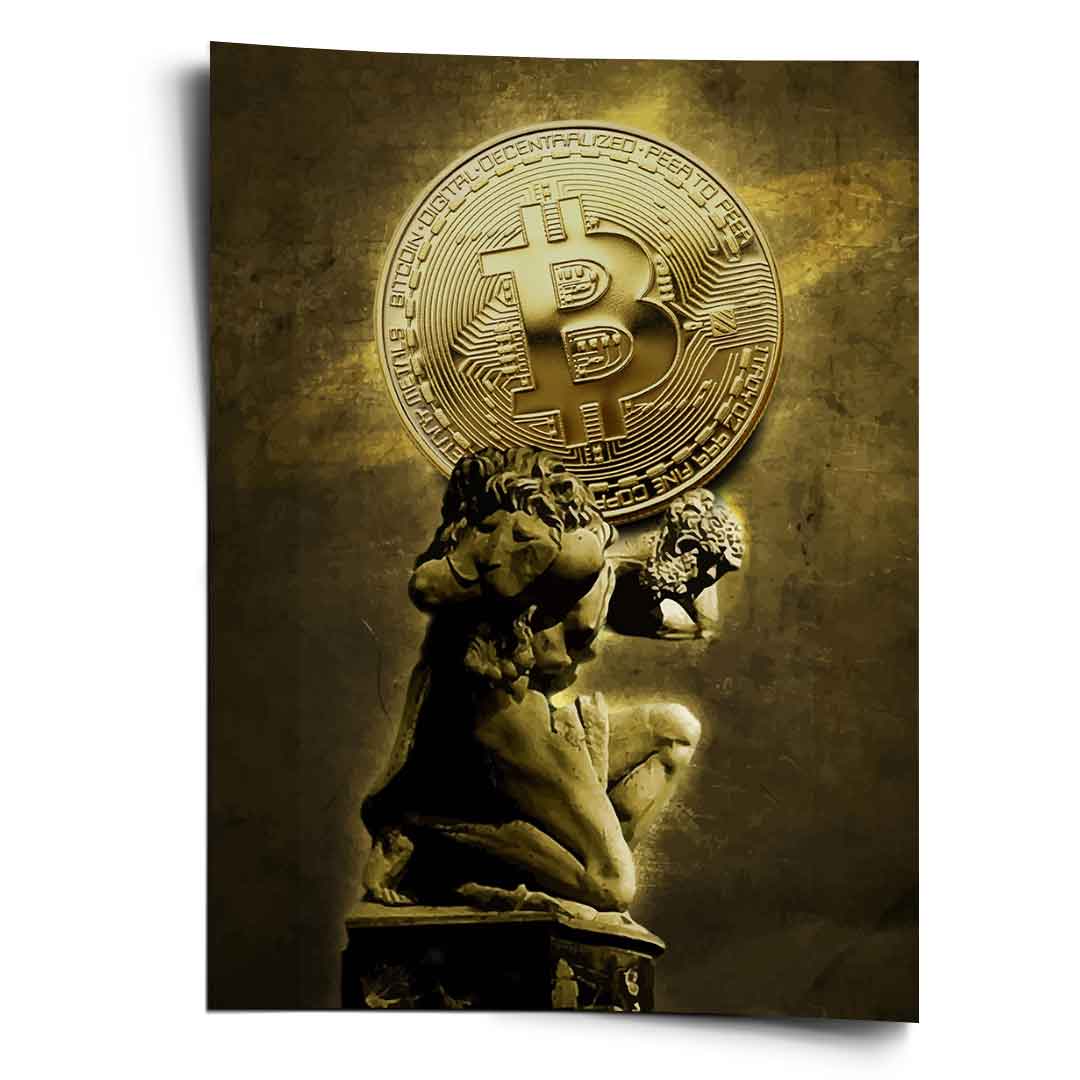 Statua Bitcoina - Plakat