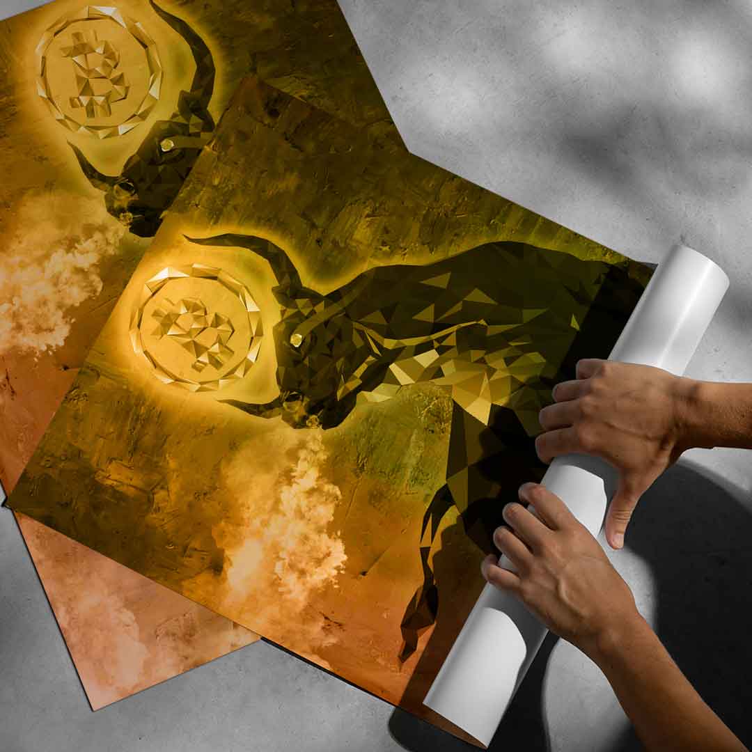 Bitcoin Stier - Poster