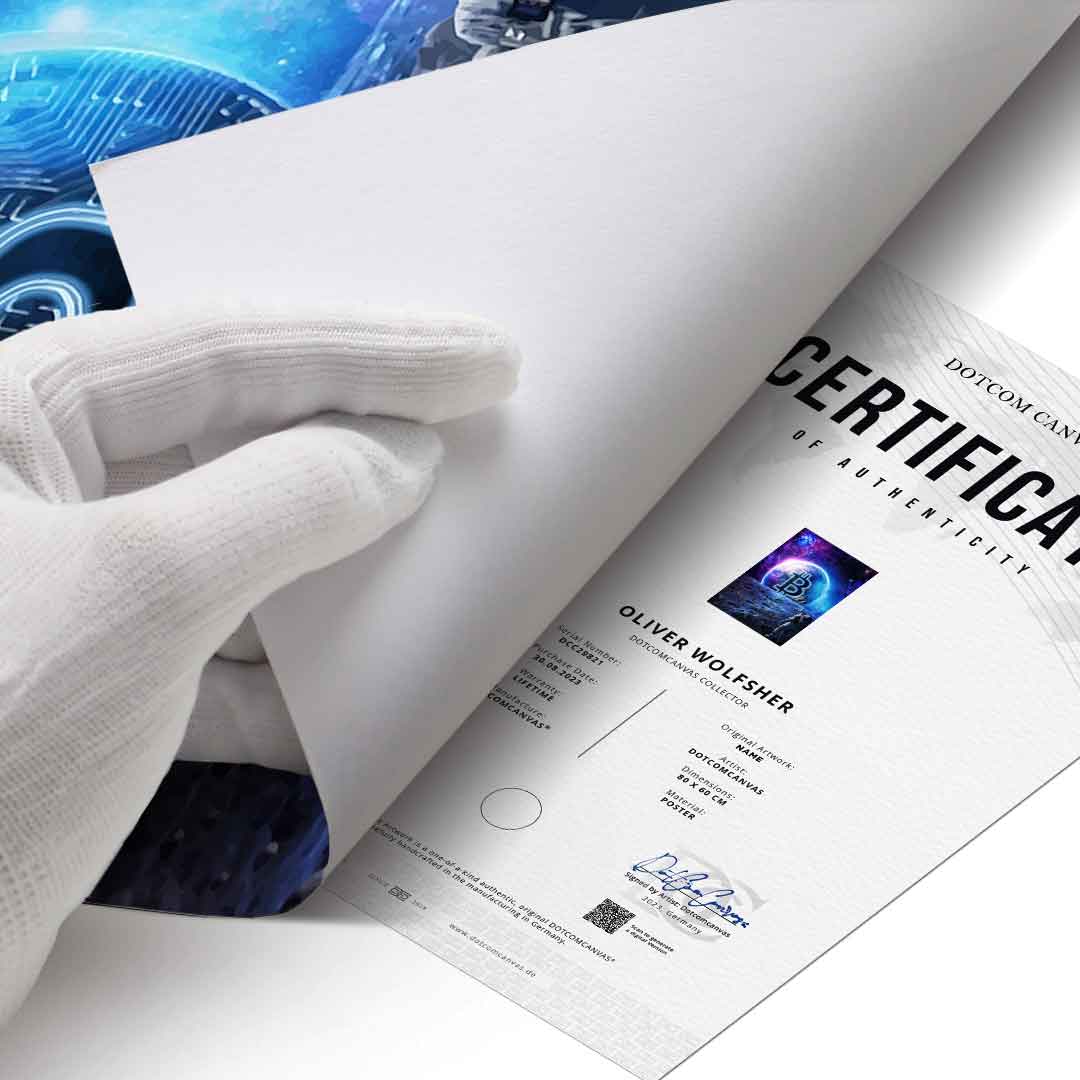 Zachód słońca Bitcoina - plakat