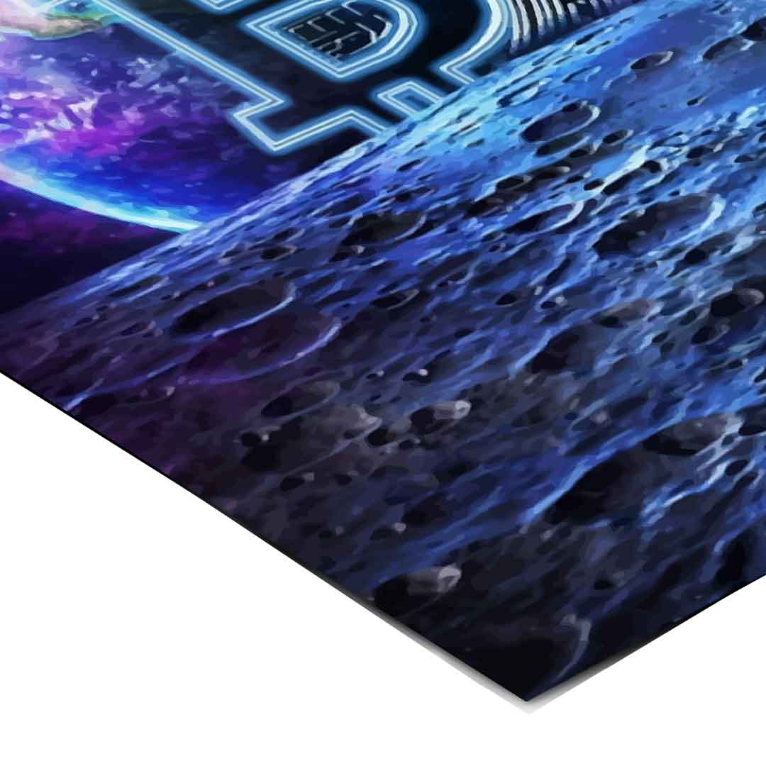 Zachód słońca Bitcoina - plakat