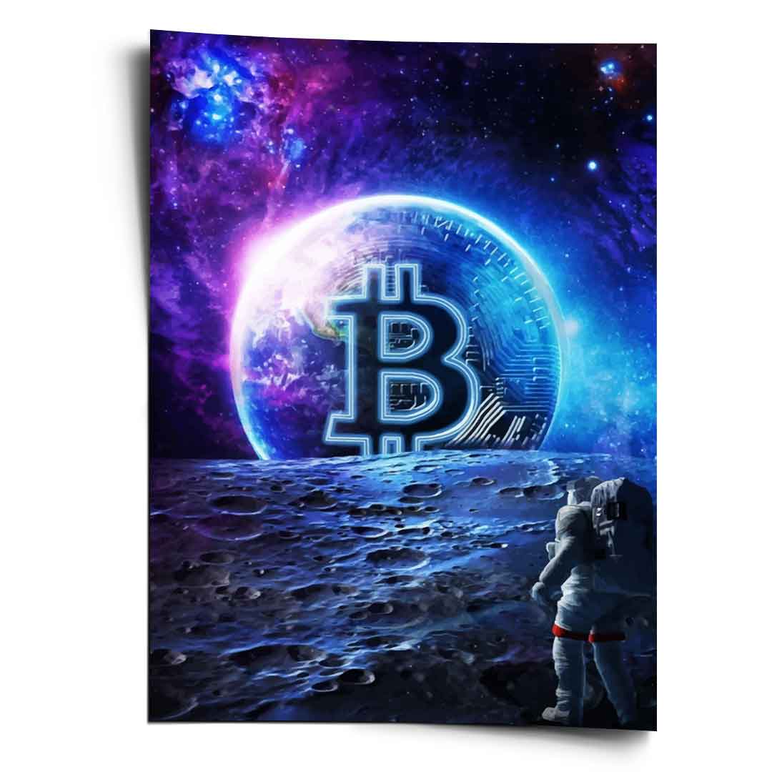 Zachód słońca Bitcoina - plakat