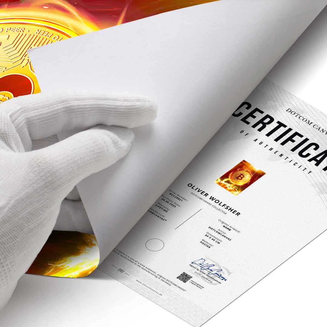 Bitcoin on Fire - Poster