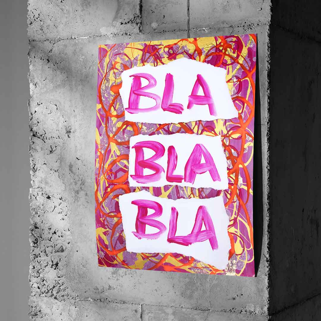 Bla bla bla - Plakat