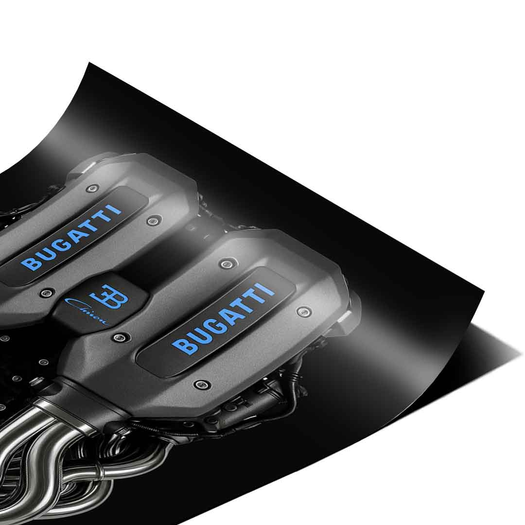 Silnik Bugatti – plakat