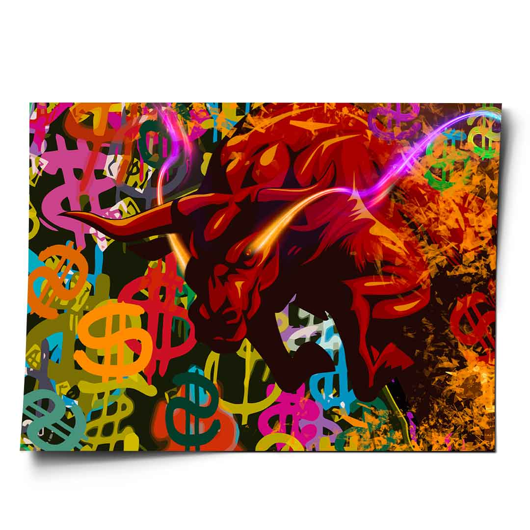 Komiksowy byk - Plakat