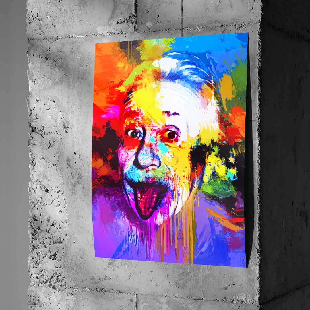 Szalony Einstein - Plakat