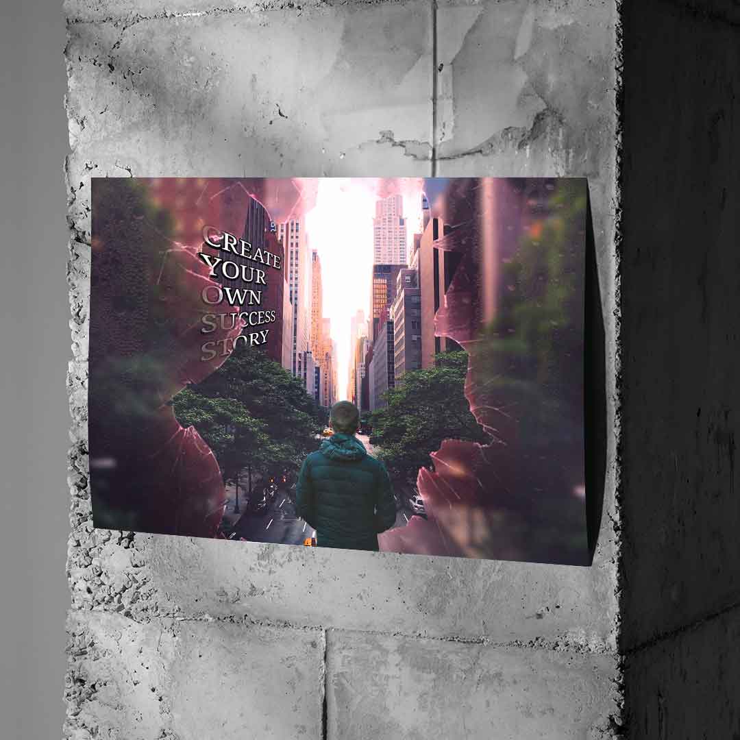 Stwórz własną historię sukcesu — plakat