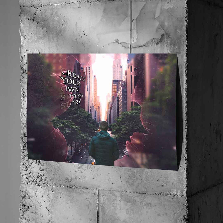 Stwórz własną historię sukcesu — plakat