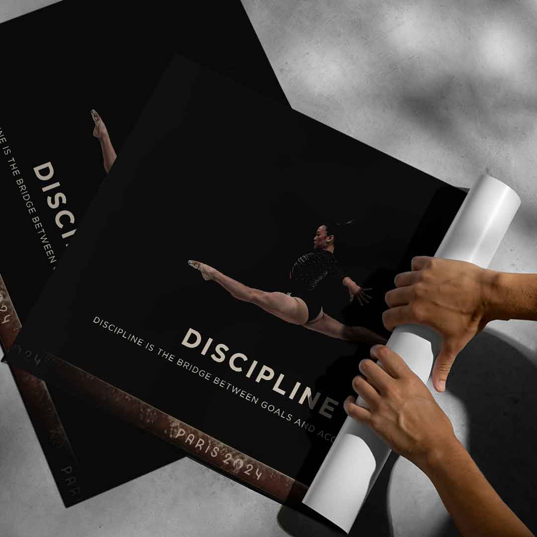 Dyscyplina #Gimnastyka - Plakat