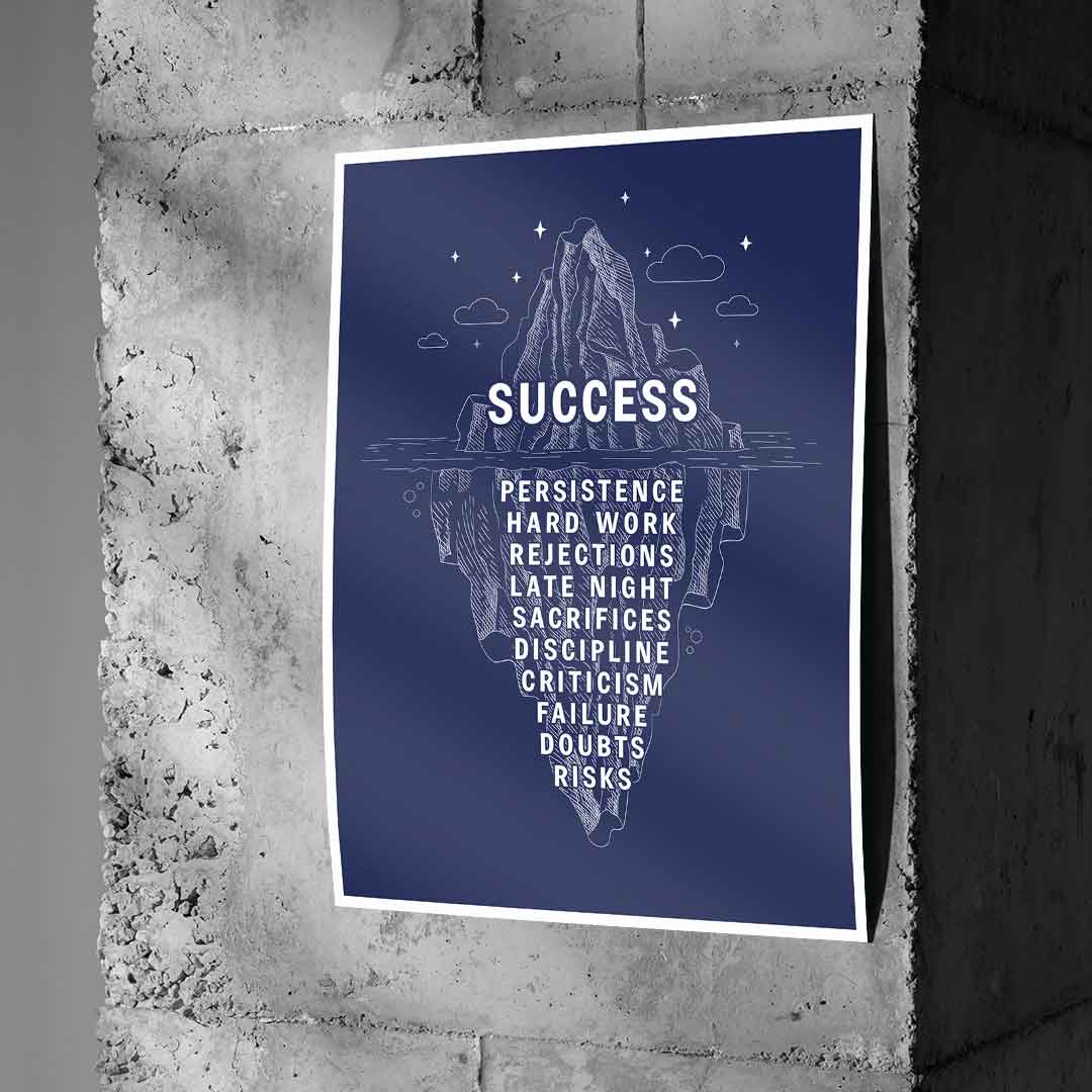 Iceberg of Success #infographic - Poster