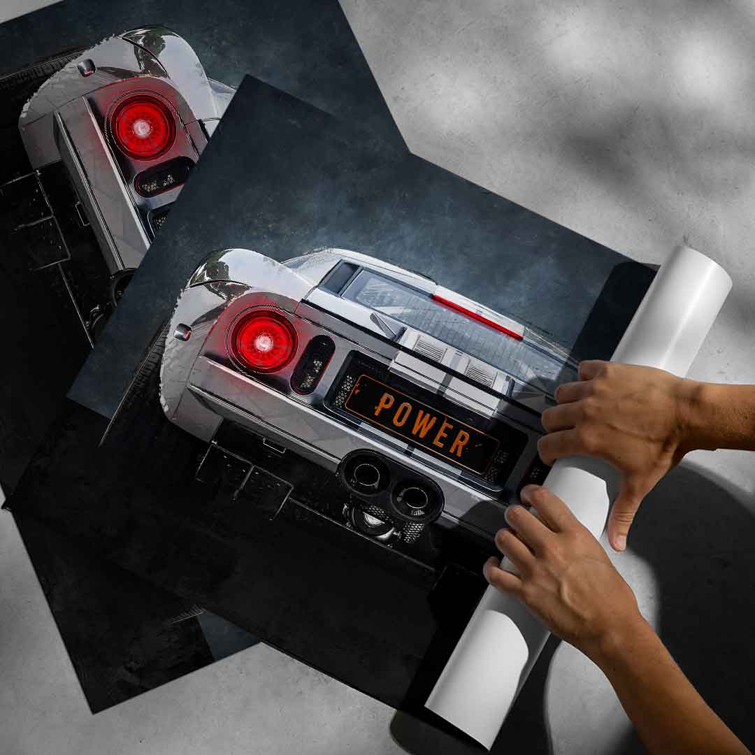 Ford GT Backside - Poster