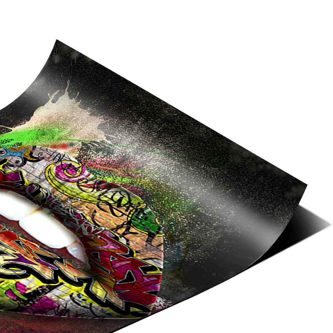 Graffiti Lips – Plakat