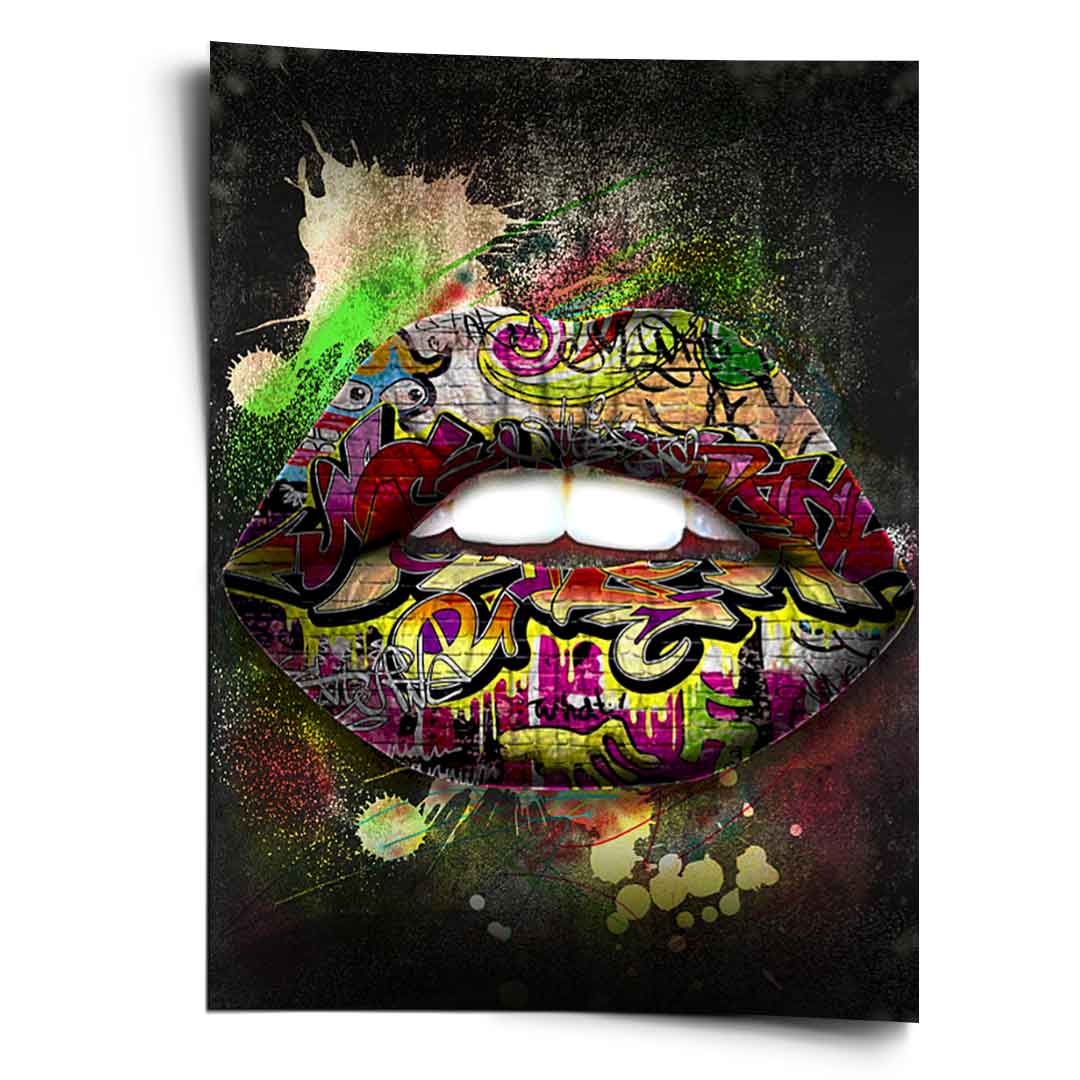 Graffiti Lips – Plakat