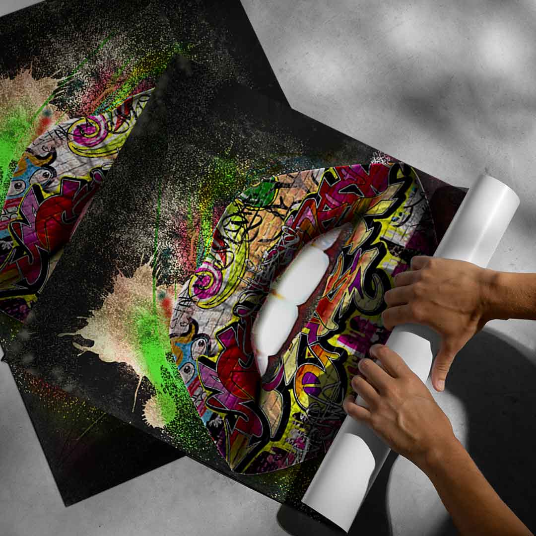 Graffiti Lips – Plakat