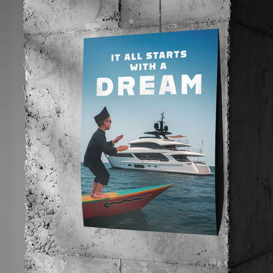 WSZYSTKO ZACZYNA SIĘ OD MARZEŃ - Plakat