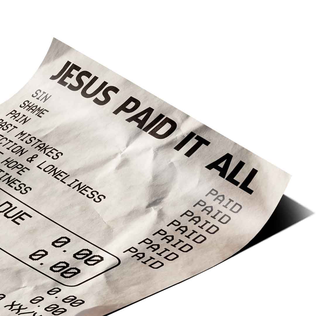 Jesus Paid it All - Poster