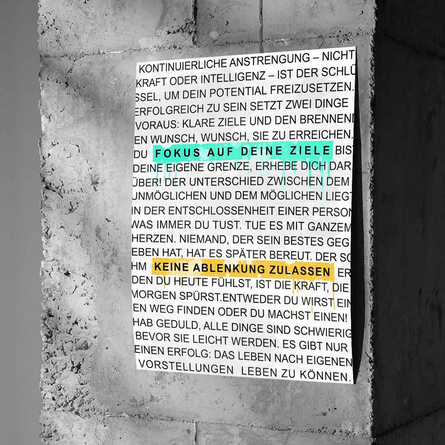 Bez rozpraszania uwagi – plakat
