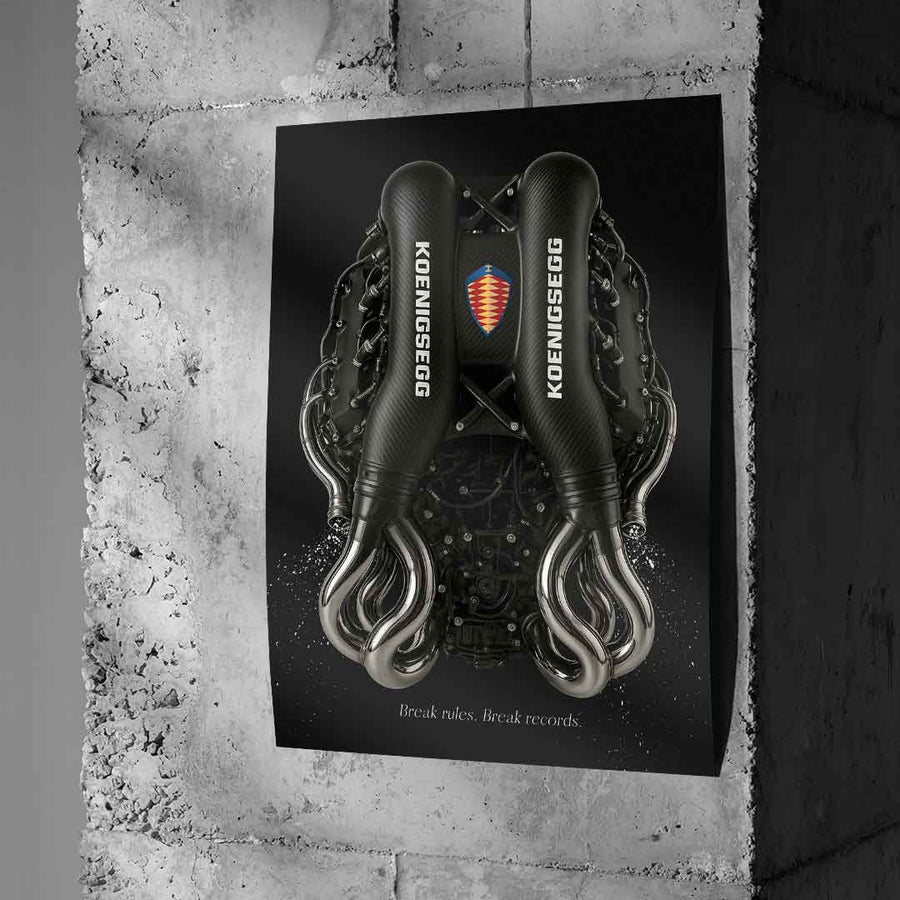 Koenigsegg Engine - Poster