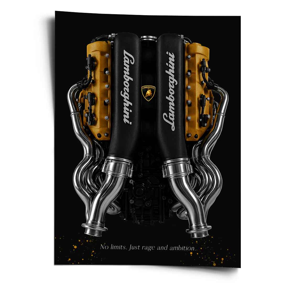 Lamborghini Engine - Poster