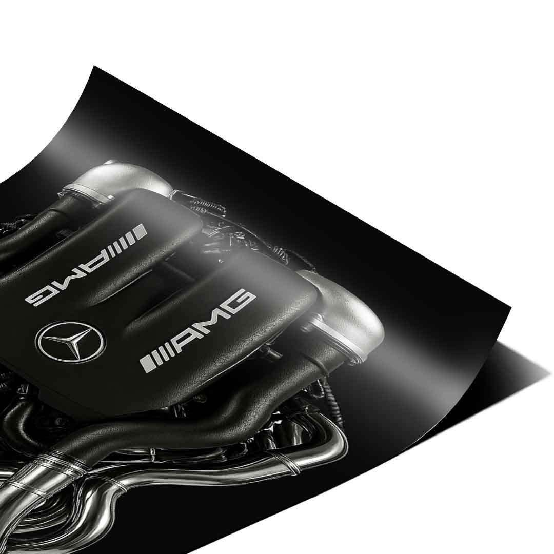Mercedes V8 Engine - Poster