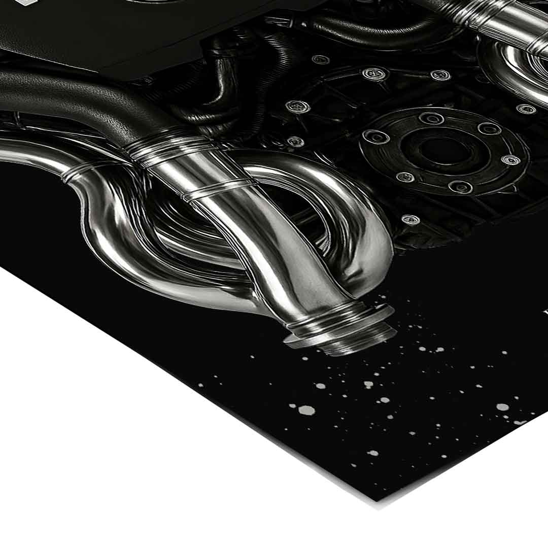 Mercedes V8 Engine - Poster