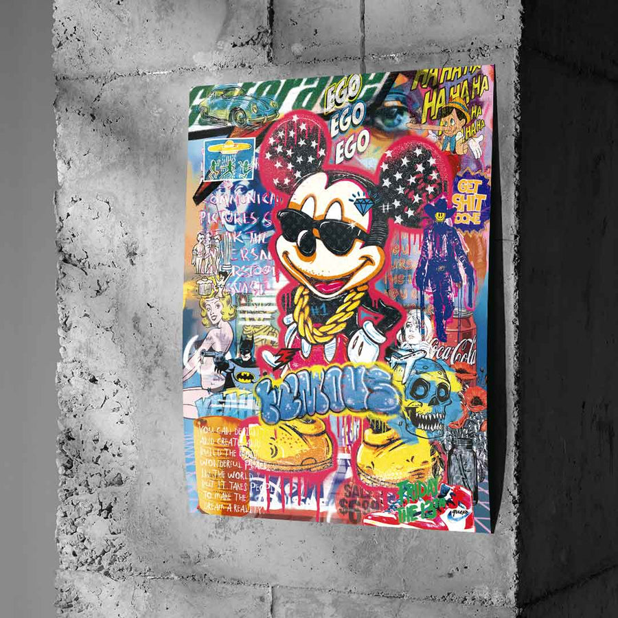 Mickey Gold Chain Poster