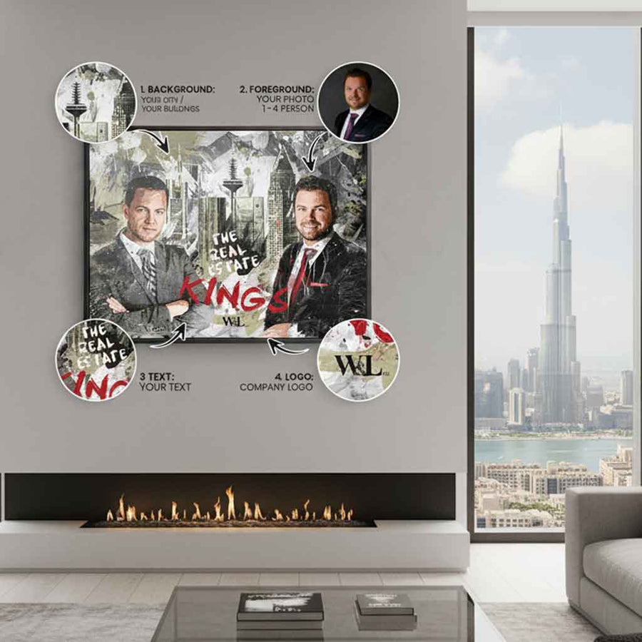 Real Estate Kings - Plakat - Personalizowany