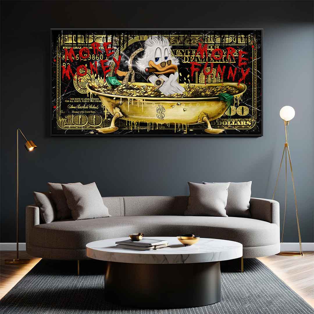 Więcej pieniędzy kaczko - Plakat