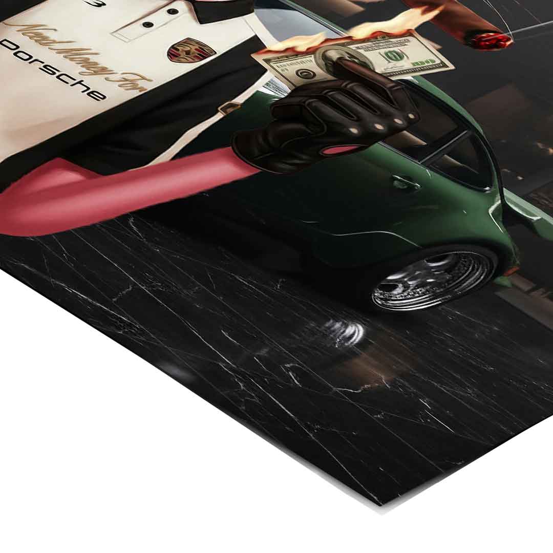 Potrzebuję pieniędzy na Porsche 3.0 - plakat