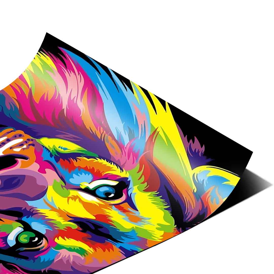 Neon Lion - Poster