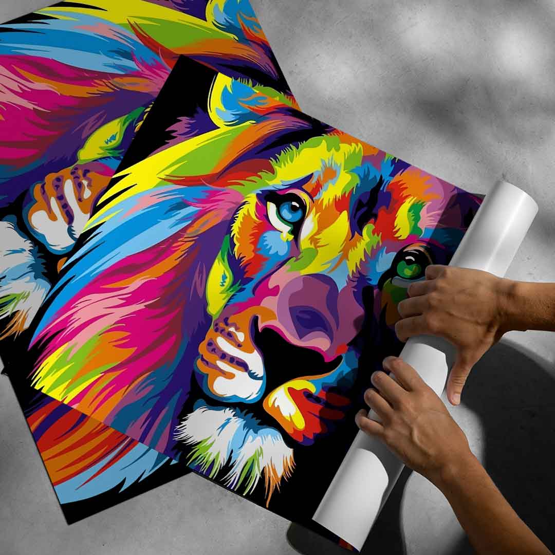 Neon Lion - Poster